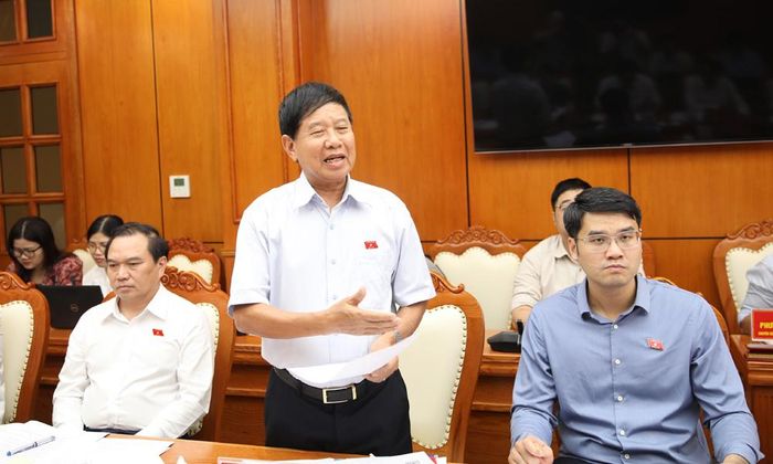 Thành viên Đoàn khảo sát nêu ý kiến.