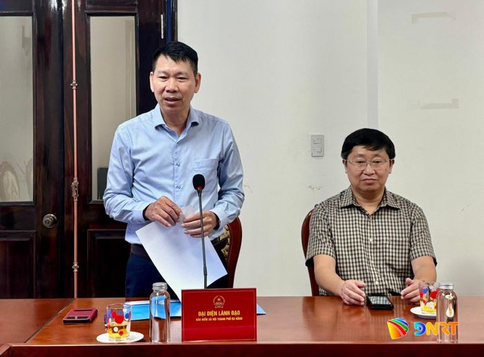 Giám đốc Bảo hiểm xã hội thành phố Nguyễn Trí Đại phát biểu tại hội nghị ký kết. Ảnh: ĐÔNG HẢI