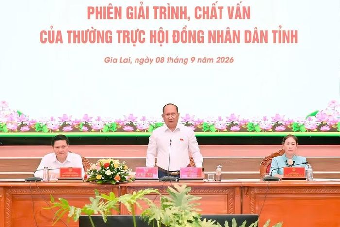  Chủ tịch HĐND tỉnh Rah Lan Chung kết luận phiên giải trình. Ảnh: Đ.T 