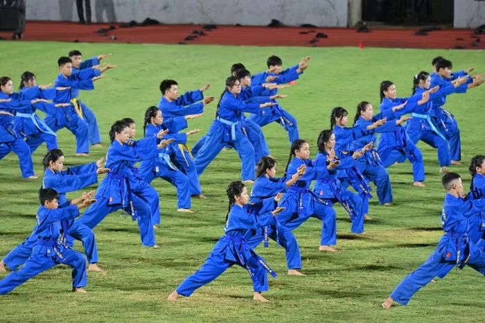Biểu diễn võ thuật. Ảnh: Đức Thụy