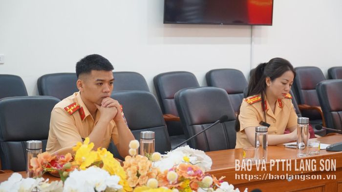 Cán bộ Phòng CSGT tham gia tập huấn