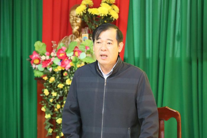 Ông Lương Thanh Sơn, Chủ tịch Liên hiệp các Hội Khoa học và Kỹ thuật Lâm Đồng, Trưởng Ban Tổ chức cuộc thi phát biểu tại cuộc họp