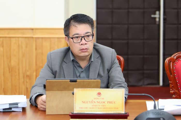 Tỉnh ủy viên, Phó Chủ tịch UBND tỉnh Lâm Đồng Nguyễn Ngọc Phúc dự phiên họp
