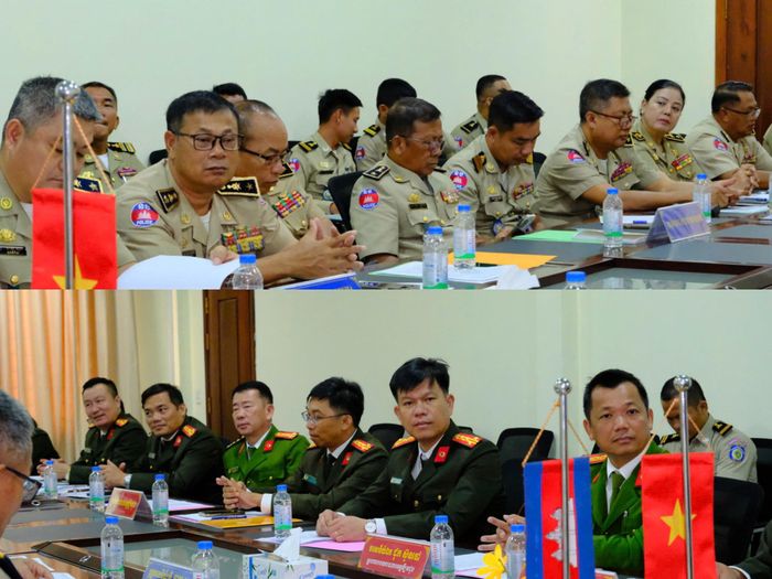 Đại biểu Công an hai tỉnh Mondulkiri và Lâm Đồng tham dự hội nghị