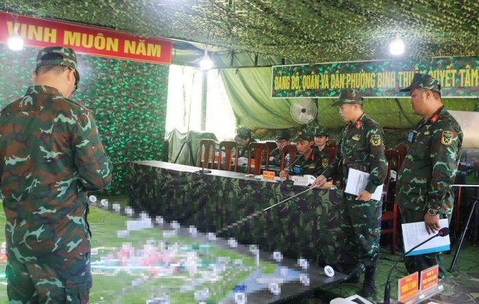 Các lực lượng cụm 3 diễn tập tác chiến