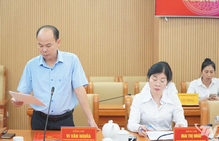 Đại biểu phát biểu tại Hội nghị.