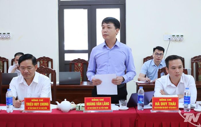 Đại diện các địa phương phát biểu tại buổi làm việc.