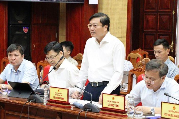 Chủ tịch UBND tỉnh Quảng Trị -Lê Hồng Vinh phát biểu tại buổi làm việc