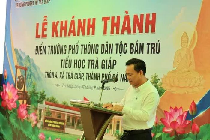 Ông Phạm Phú Bình phát biểu tại buổi lễ 