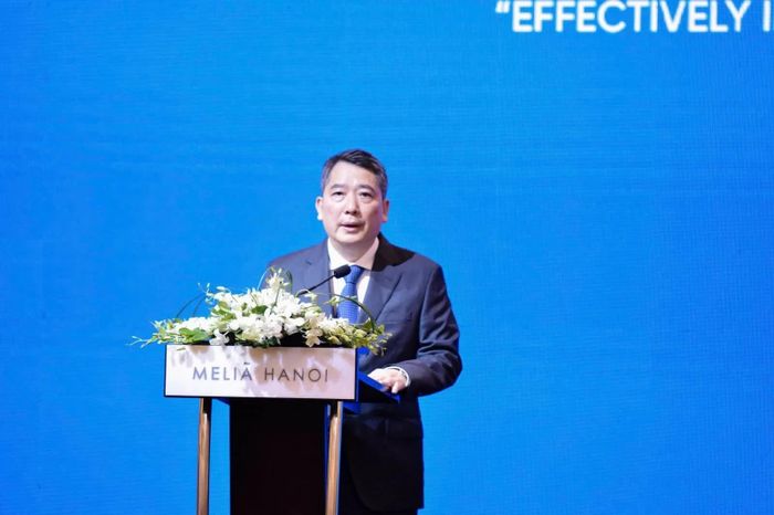 Thứ trưởng Bộ Tài chính Cao Anh Tuấn phát biểu khai mạc tọa đàm.