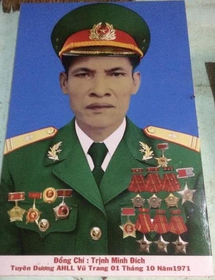 Chân dung Thiếu tá, Anh hùng Lực lượng vũ trang nhân dân Trịnh Minh Đích, nguyên Trung đoàn phó Trung đoàn Đặc công 112. Ảnh do nhân vật cung cấp