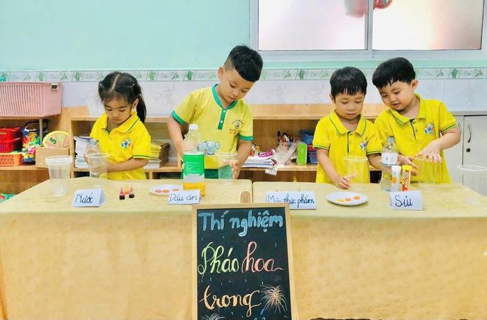 Học sinh mầm non tại một trường trên địa bàn TP. Thủ Đức cũ