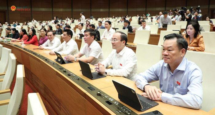 Phiên họp toàn thể của Quốc hội. Ảnh: Khánh Duy