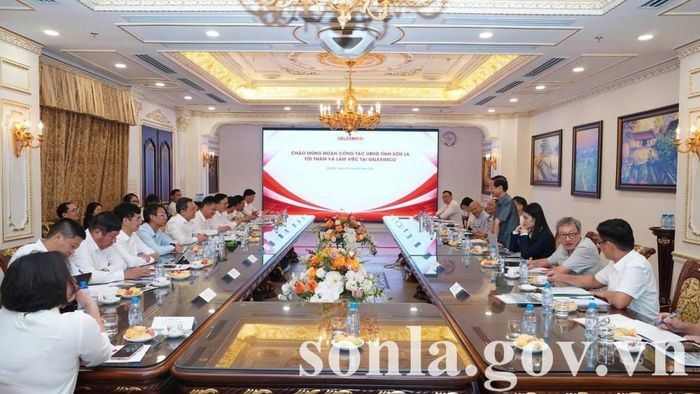 Toàn cảnh buổi làm việc ngày 7/9. Ảnh: UBND tỉnh Sơn La