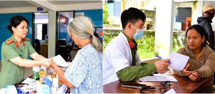 Khám bệnh, cấp phát thuốc miễn phí cho người dân.