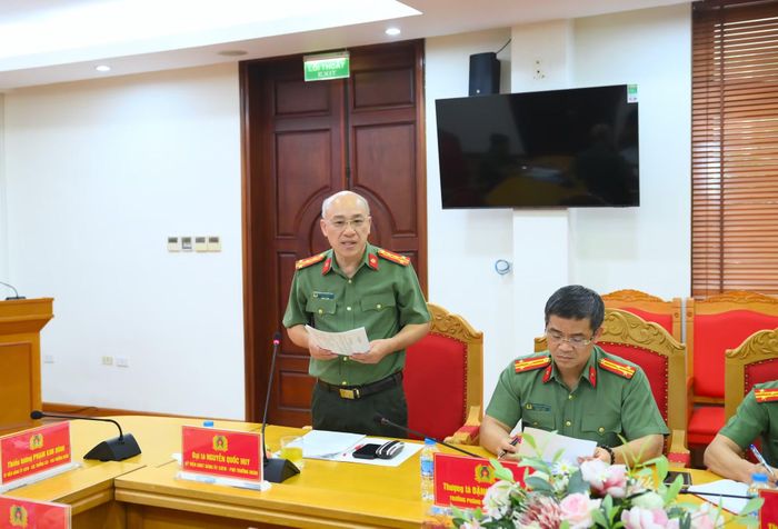  Đại tá Nguyễn Quốc Huy, công bố Quyết định thành lập Đoàn Kiểm tra, giám sát số 7 và Kế hoạch giám sát. 