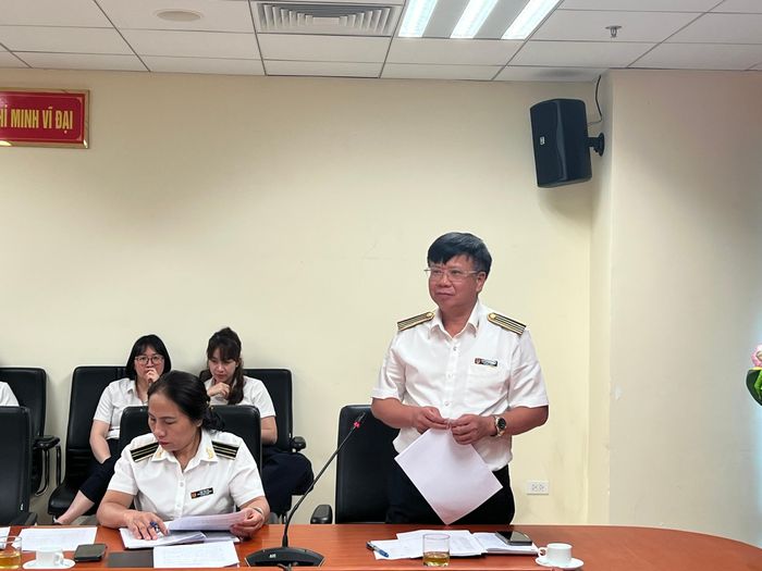  Phó Kiểm toán trưởng KTNN chuyên ngành Ia Nguyễn Xuân Khải điều hành Hội nghị. Ảnh: Thanh Trang