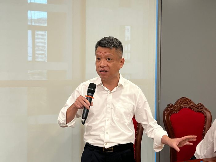 Ông Trương Minh Ngọc - Trưởng phòng Kiểm toán doanh nghiệp phát biểu khai mạc buổi tập huấn. Ảnh: Thanh Trang