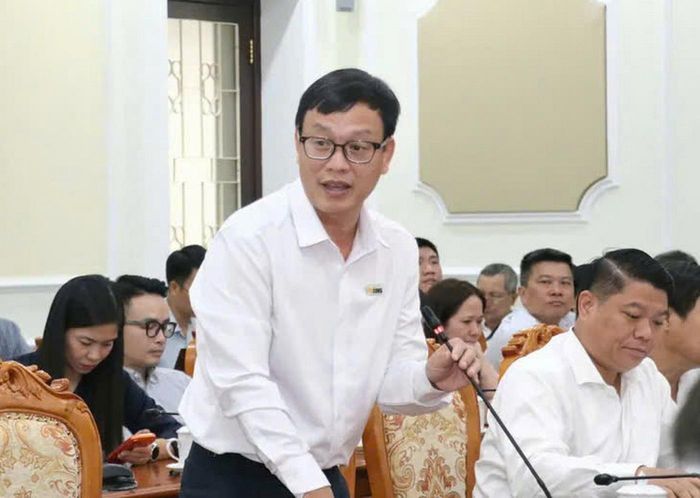 Đại diện doanh nghiệp phát biểu