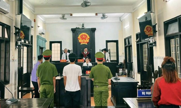 Bị cáo P. tại toà