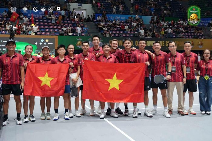 Đội tuyển Việt Nam xuất sắc giành ngôi Á quân Pickleball World Cup 2026 trên sân nhà. Ảnh: BTC