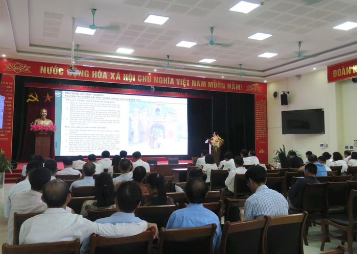 Xã Thiên Lộc đã tổ chức hội nghị triển khai quán triệt các nội dung tuyên truyền. Ảnh: PV