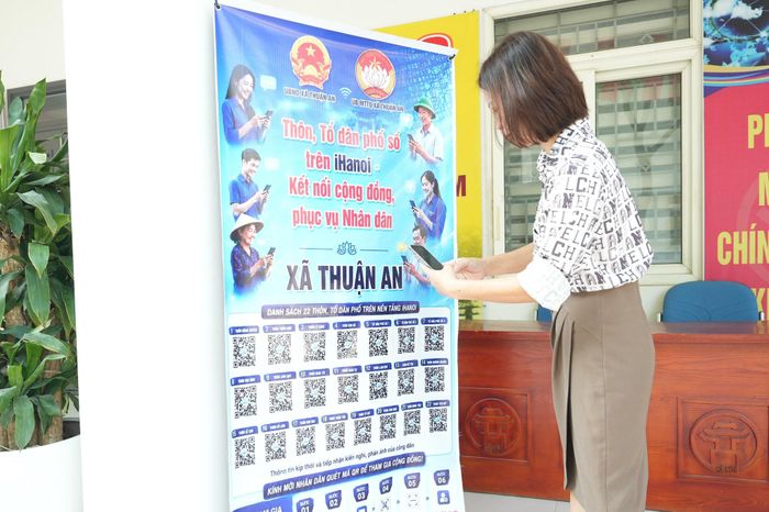 "Thôn, Tổ dân phố số" được triển khai tại 22/22 thôn, tổ dân phố của xã Thuận An. Ảnh: Vân Thư