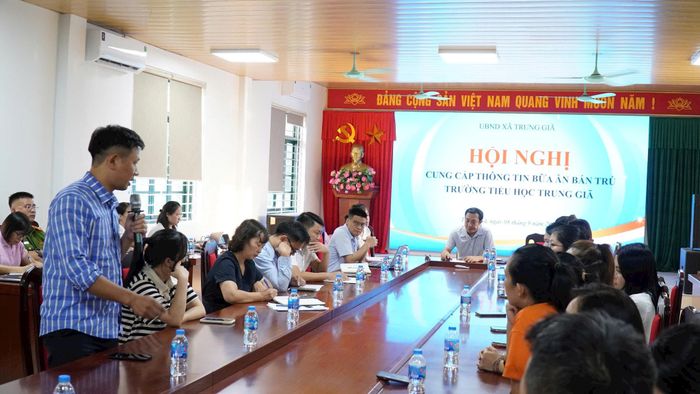 Các ý kiến của phụ huynh học sinh đều được xã tiếp thu, ghi nhận và chỉ đạo xử lý kịp thời, với mục tiêu bảo đảm tốt nhất quyền lợi, sức khỏe của học sinh. Ảnh: Đ.H