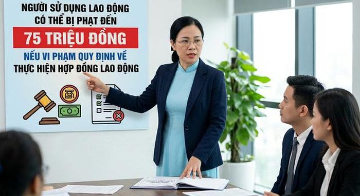 Từ ngày 10/9/2026, vi phạm hợp đồng lao động người sử dụng lao động có thể bị phạt nặng theo Nghị định 283/2026/NĐ-CP. Ảnh minh họa: AI