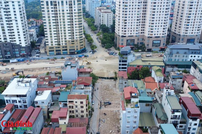 Điểm cuối dự án nối liền với nút giao phố Thành Thái - đường Vành đai 2,5.