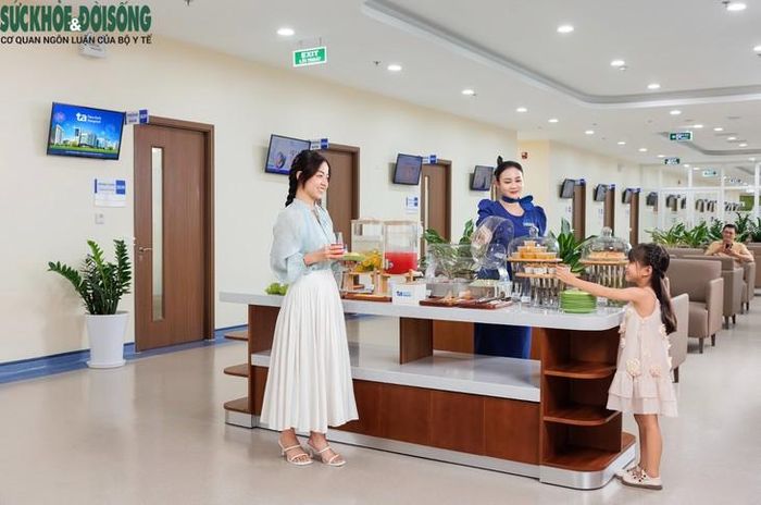 Mọi không gian trong hệ thống Bệnh viện Đa khoa Tâm Anh đều được phủ xanh. Ảnh: Bệnh viện Đa khoa Tâm Anh