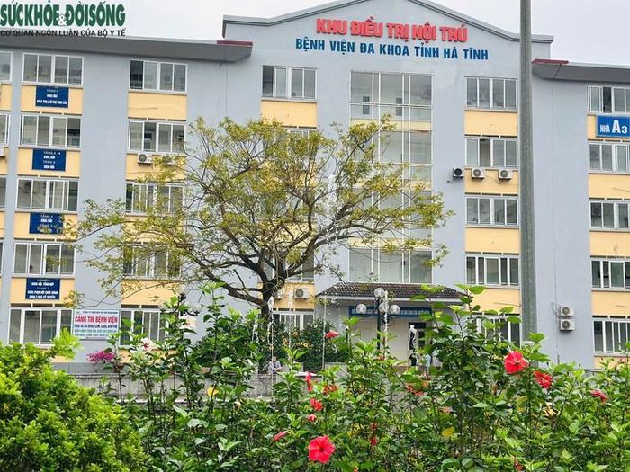 Không gian xanh tại Bệnh viện Đa khoa tỉnh Hà Tĩnh.