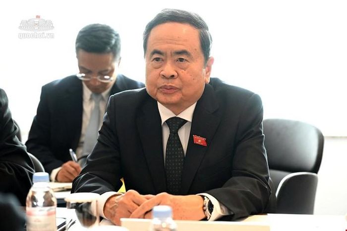 Chủ tịch Quốc hội Trần Thanh Mẫn phát biểu. Ảnh: Media Quốc hội