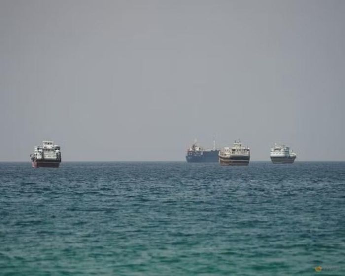 Các tàu thuyền tại eo biển Hormuz, nhìn từ Musandam, Oman ngày 6-9-2026