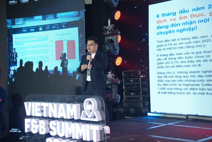  Ông Nguyễn Đỗ Anh Quân - Giám đốc thương hiệu tại iPOS.vn nhận định thị trường F&B tại Việt Nam đang phân hóa mạnh. Ảnh: iPOS.vn. 