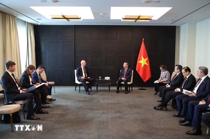  Tổng Bí thư, Chủ tịch nước Tô Lâm tiếp Tổng giám đốc Quỹ Đầu tư trực tiếp Liên bang Nga Kiril Dmitriev. Ảnh: Thống Nhất/TTXVN. 