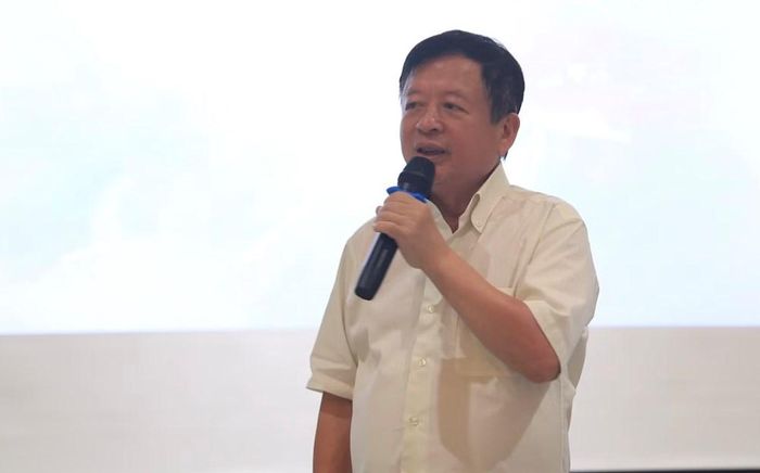 PGS.TS, nhạc sĩ Đỗ Hồng Quân, Phó Chủ tịch không chuyên trách Ủy ban Trung ương Mặt trận Tổ quốc Việt Nam, Chủ tịch Liên hiệp các Hội Văn học nghệ thuật Việt Nam chia sẻ tại sự kiện
