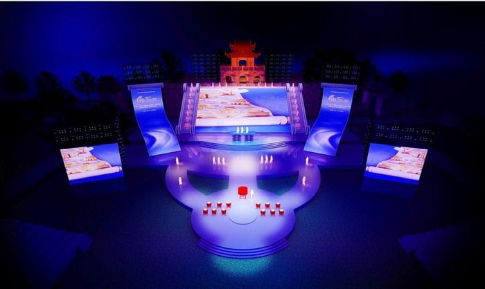 Sân khấu đêm khai mạc "Festival Thăng Long - Hà Nội lần thứ II năm 2026"