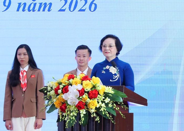 Bí thư Trung ương Đảng, Phó Thủ tướng Chính phủ Phạm Thị Thanh Trà phát biểu tại buổi lễ