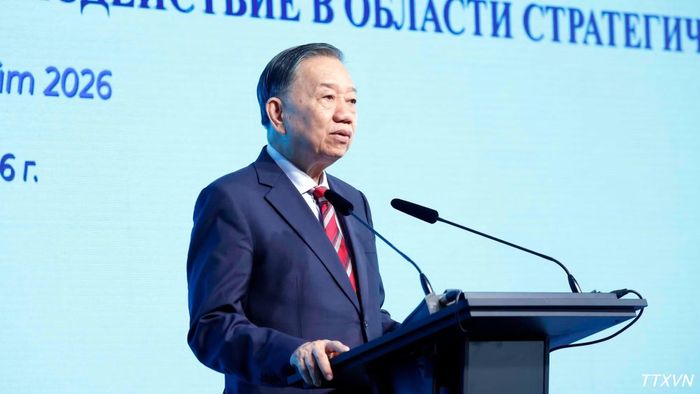 Tổng Bí thư, Chủ tịch nước Tô Lâm phát biểu. (Ảnh: Thống Nhất/TTXVN)