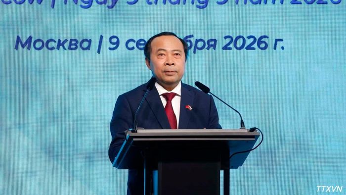 Bộ trưởng Khoa học và Công nghệ Vũ Hải Quân phát biểu. (Ảnh: Thống Nhất/TTXVN)