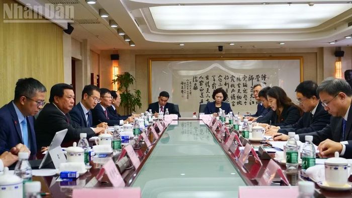 Quang cảnh buổi làm việc.