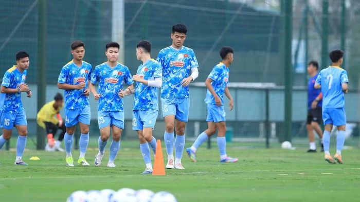 Các tuyển thủ U23 Việt Nam tập luyện hướng tới giải đấu quan trọng. (Ảnh: VFF)