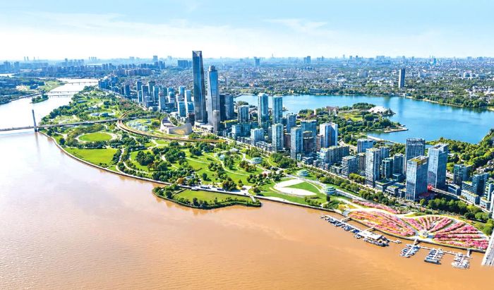  Phối cảnh quy hoạch phân khu đô thị sông Hồng. Nguồn: UBND TP Hà Nội 