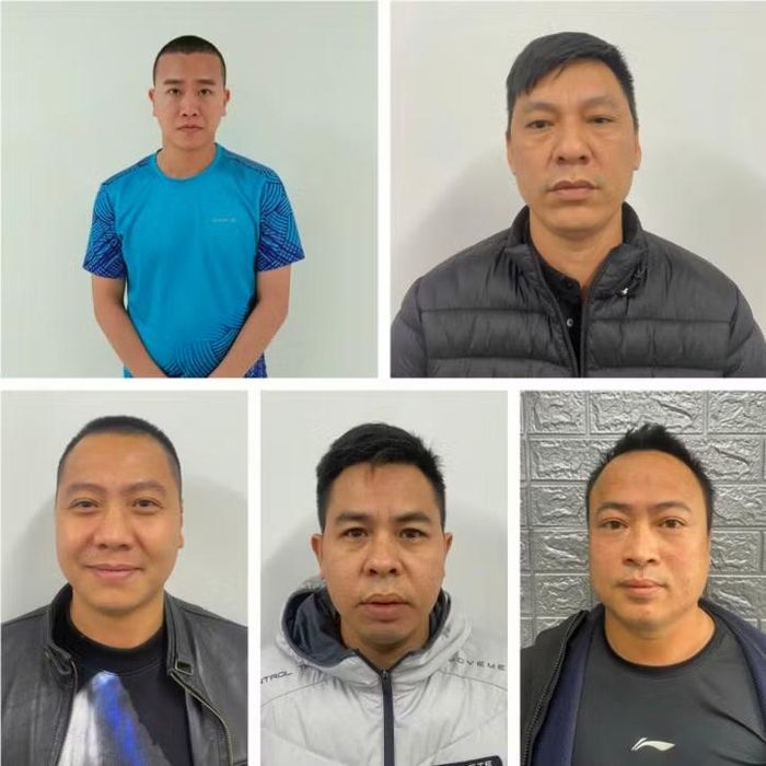 Một số bị can trong đường dây đánh bạc. Ảnh: BỘ CÔNG AN