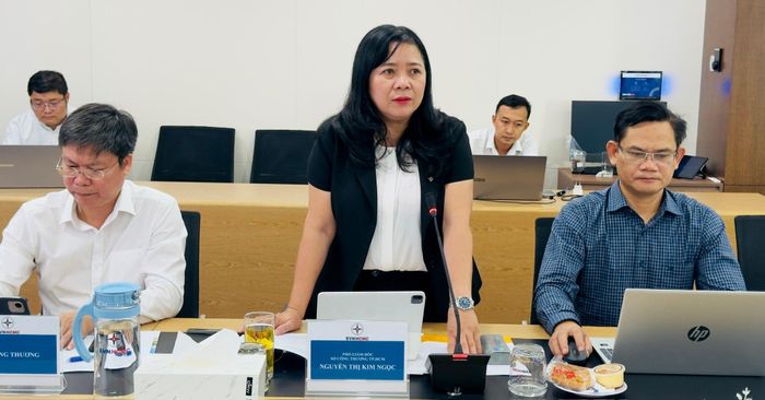 Bà Nguyễn Thị Kim Ngọc, Phó Giám đốc Sở Công thương TPHCM phát biểu tại hội nghị. Ảnh: ĐÌNH DƯ