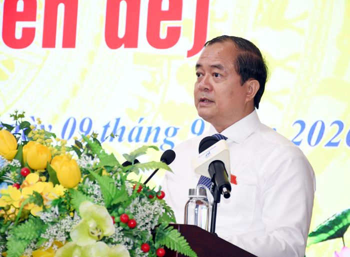 Tân Chủ tịch HĐND tỉnh Tây Ninh phát biểu nhận nhiệm vụ