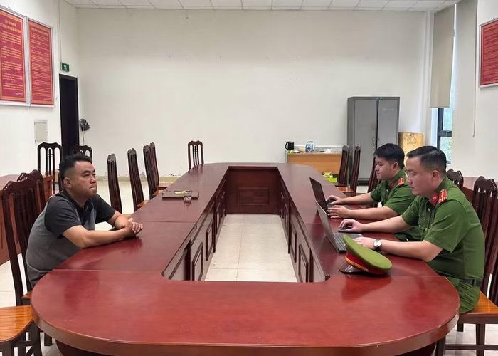 Nguyễn Hải Linh bị tạm giữ để điều tra. Ảnh: Công an tỉnh Phú Thọ