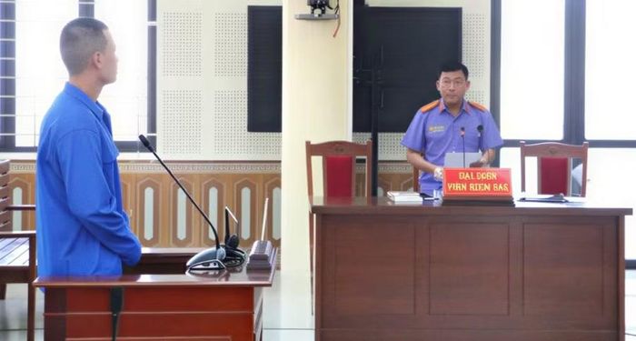 Bị cáo Nguyễn Ngọc Đạo tại phiên toà. Ảnh: Minh Phương