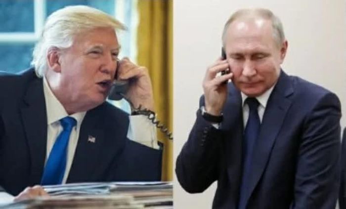 Tổng thống Nga Vladimir Putin và Tổng thống Mỹ Donald Trump điện đàm về nỗ lực thúc đẩy giải pháp cho xung đột tại Ukraine. (Nguồn: The Star)